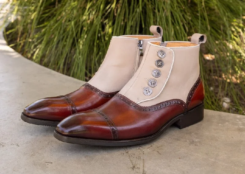 Style: 503-20T-Whiskey/Bone Brogue Oxford Aesthetic 