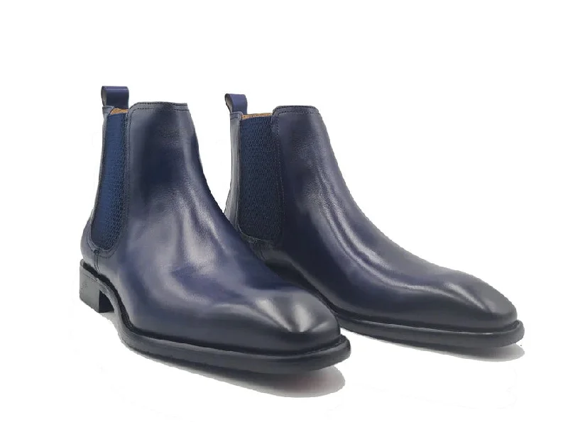 Style: 509-30-Navy Camouflage Print Boot Style  