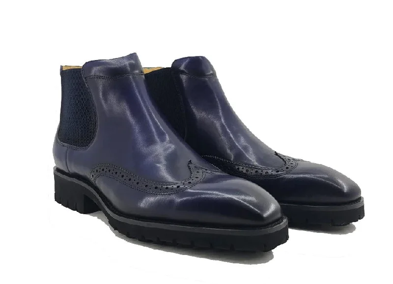 Style: 515-13-Navy Comfortable Derby Style  