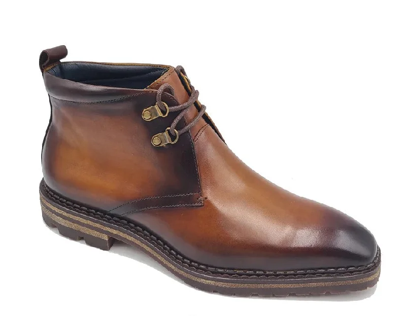 Style: 516-51-Cognac Memory - Foam Slipper Look  