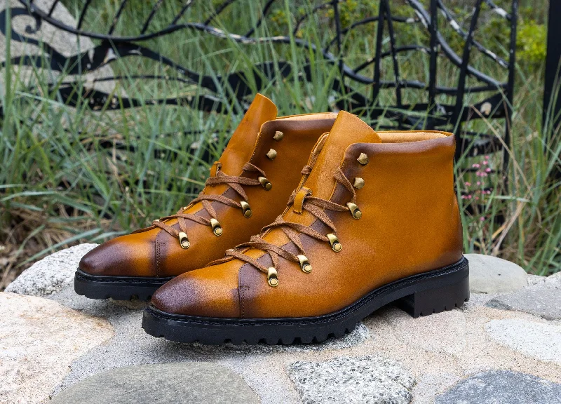 Style: 516-02-Cognac Artisan - Crafted Loafer Style  
