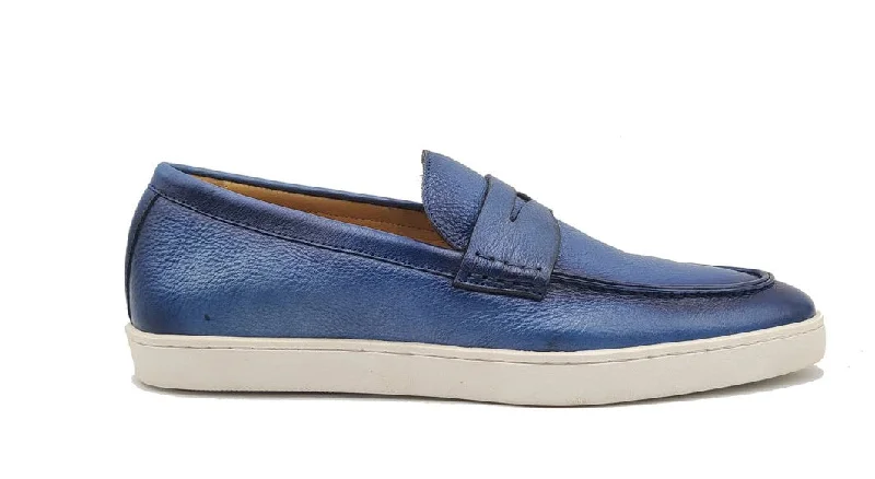 Style: 529-15-Blue Patchwork Shoe Aesthetic  