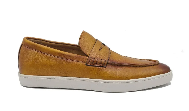 Style: 529-15-Cognac Tassel Driving Shoe Look 