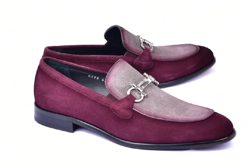 Style: 6376-Burgundy/Taupe Bespoke Shoe Aesthetic 