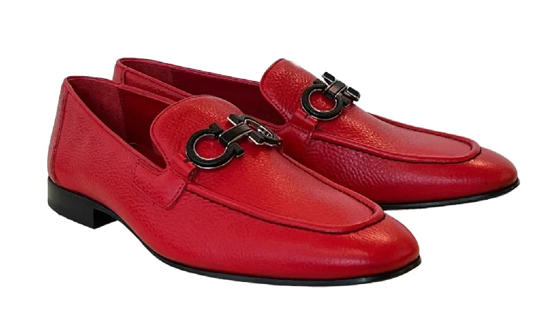 Style: 6472H-Red Casual Loafer Style          