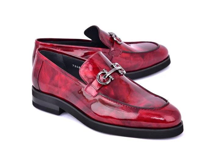 Style: 7249-Red Marble Victorian - Era Boot Style  