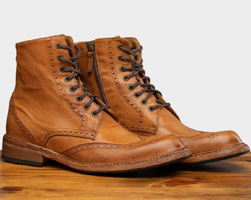 Style: 9147-Brick Wingtip Oxford Design 