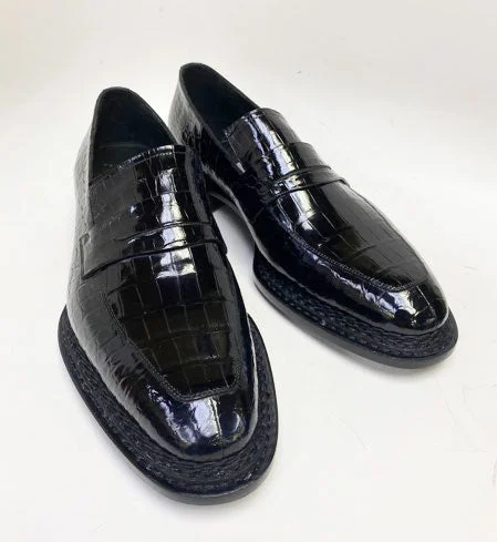 Style: Hero-Black Business Monk Strap Style  