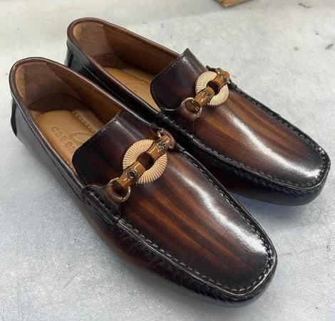 Style: Miami-Brown Quilted Shoe Design  