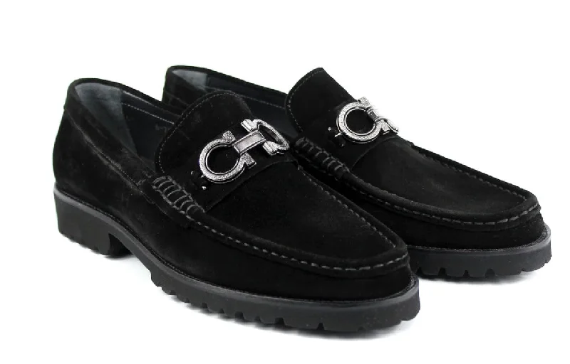 Style: Newport-P041-Black Suede Tech - Inspired Sneaker Look  