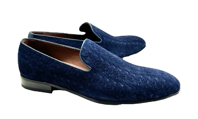 Style: Pelle Warren P00056 Navy Cowboy Boot Western Style  
