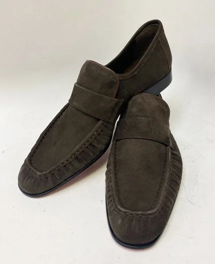 Style: 24144-Brown Suede Slide Sandal Beach Style  