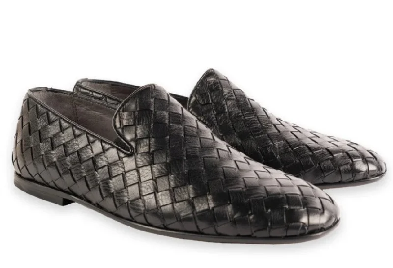Style: Veneta-Black Casual Loafer Style          