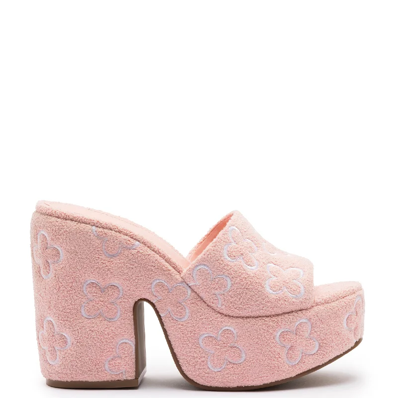 Margot Wedge In Tulip Soft Towel Retro Basketball Sneaker Design  