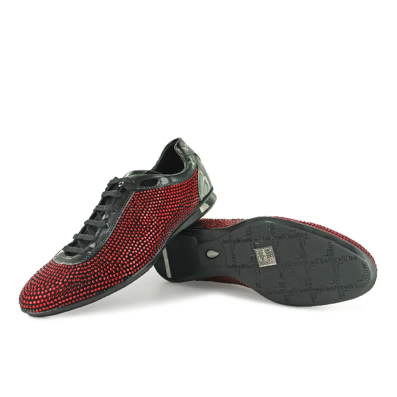 17242 - Red Crystal Moccasin Soft - Sole Style  