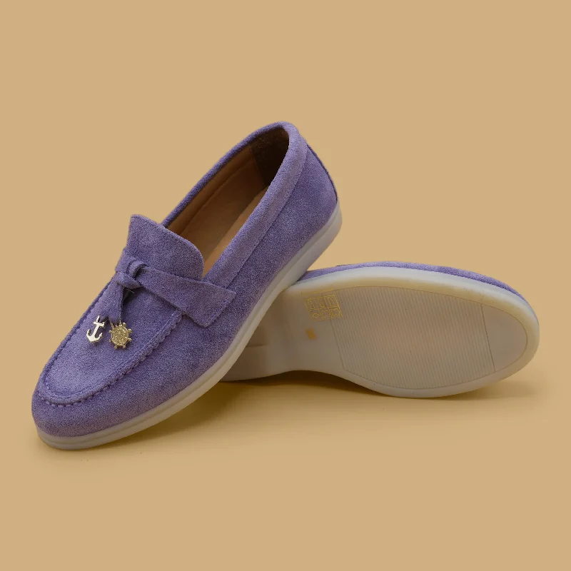 179 - Fresh Lavender Rubber - Sole Plimsoll Look  