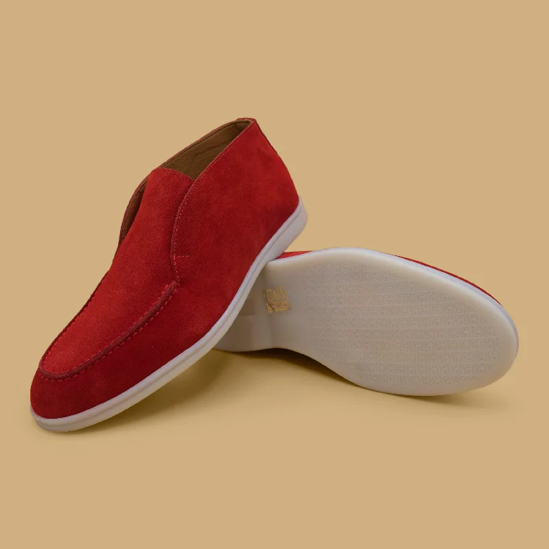 5514 - Flame Red Victorian - Era Boot Style  