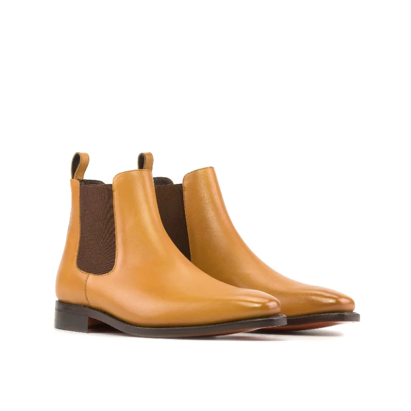 DapperFam Monza in Orange Men's Chelsea Boot Skateboarding Sneaker Style  