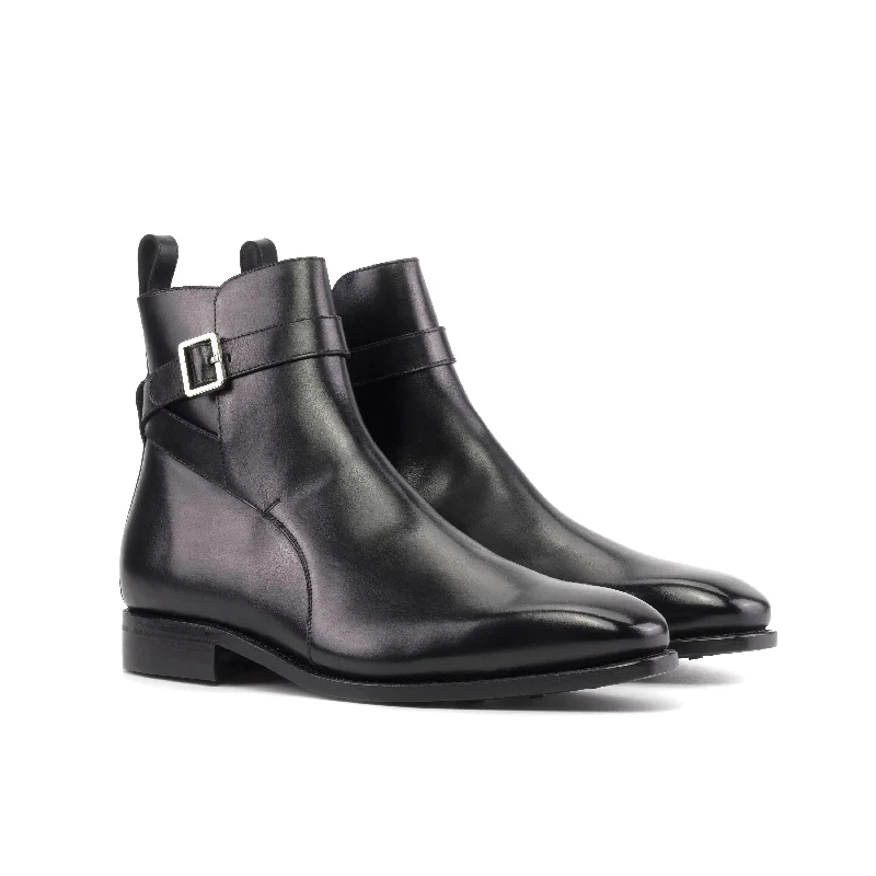 DapperFam Rohan in Black Men's Italian Leather Jodhpur Boot Smart - Shoe Functionality Style DapperFam Rohan in Black Men's Italian Leather Jodhpur Boot Smart - Shoe Functionality Style