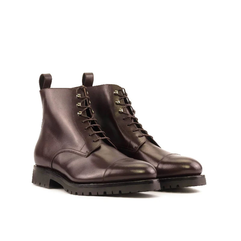 DapperFam Garrison in Dark Brown Men's Italian Leather Jumper Boot Single - Buckle Monk Look DapperFam Garrison in Dark Brown Men's Italian Leather Jumper Boot Single - Buckle Monk Look