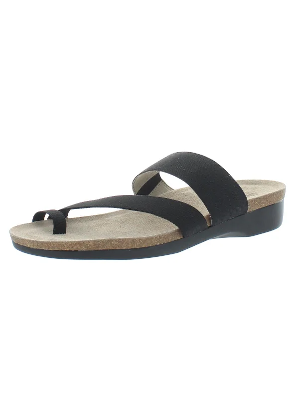 Aries Womens Casual Comfort Flat Sandals Memory - Foam Slipper Look  