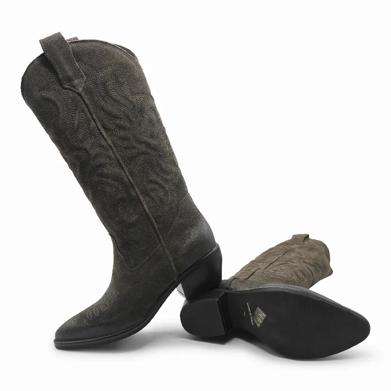 California - Grey Cowboy Boot Western Style  