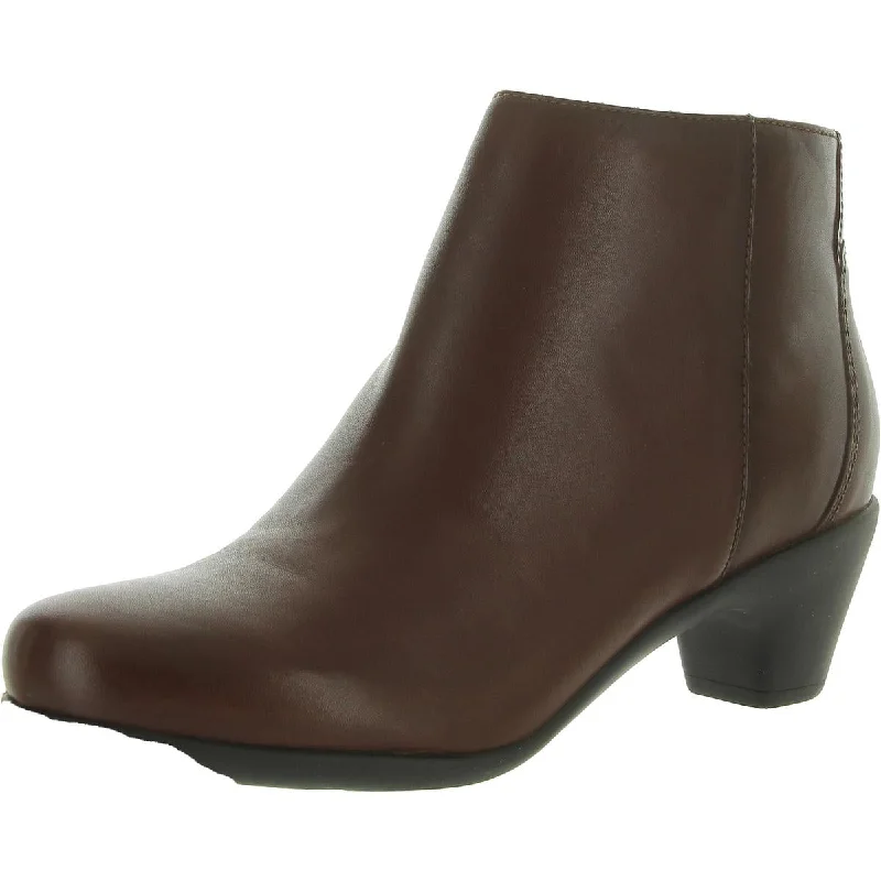 CAMIRA Womens Leather Round toe Booties Cowboy Boot Western Style  