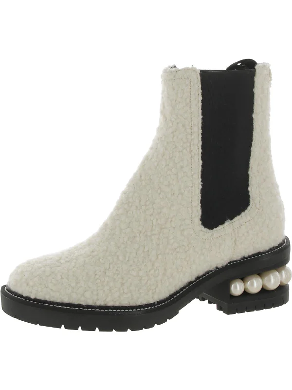 CASATI Womens Leather Pull On Chelsea Boots Hemp - Material Shoe Style  