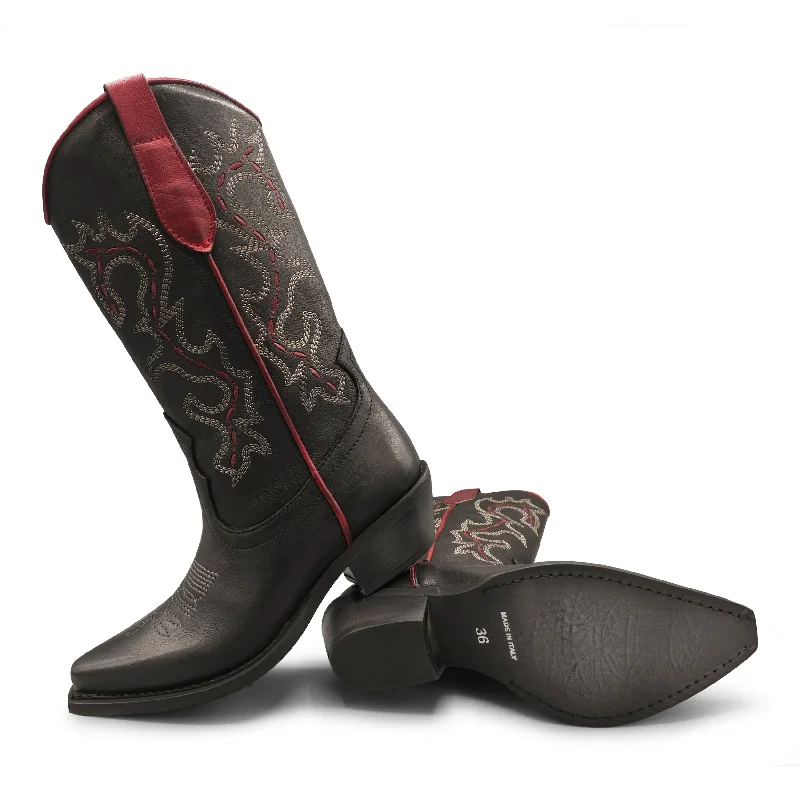 CEFAL - Black/Red Buckle -