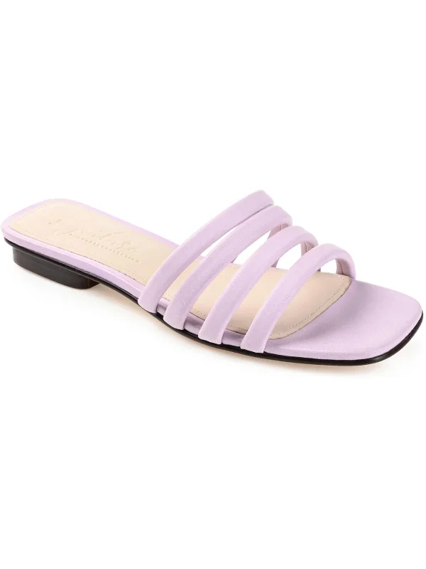 CENDI Womens Comfort Insole Leather Flatform Sandals Waterproof Hiking Boot Design  