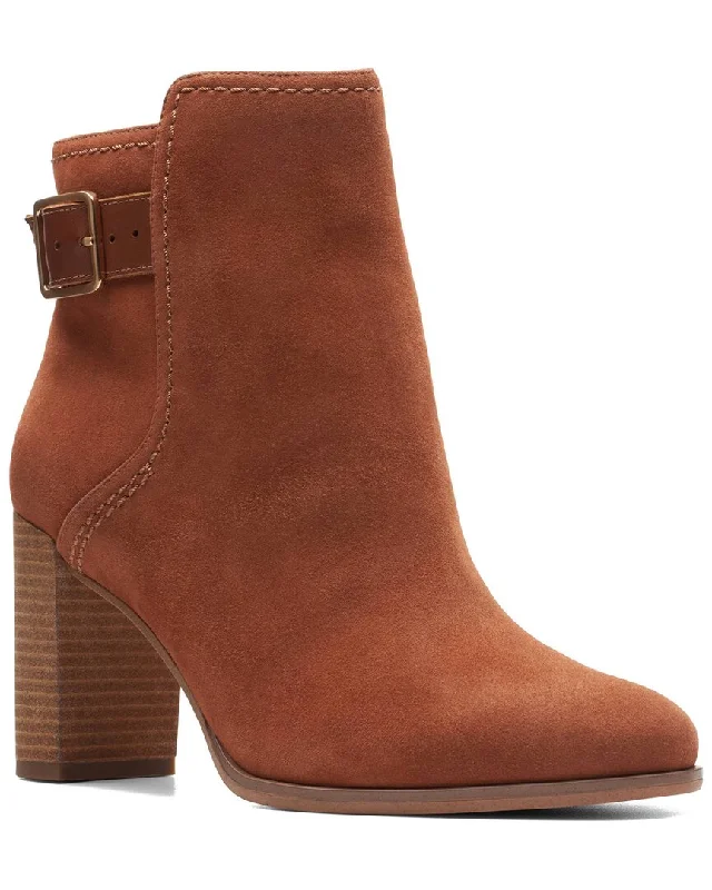 Clarks Freva85 Buckle Suede Boot Paisley Print Shoe Design  