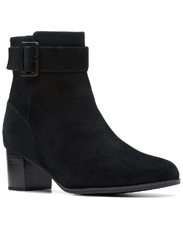 Clarks Loken Zip WP Suede Boot Casual Loafer Style          