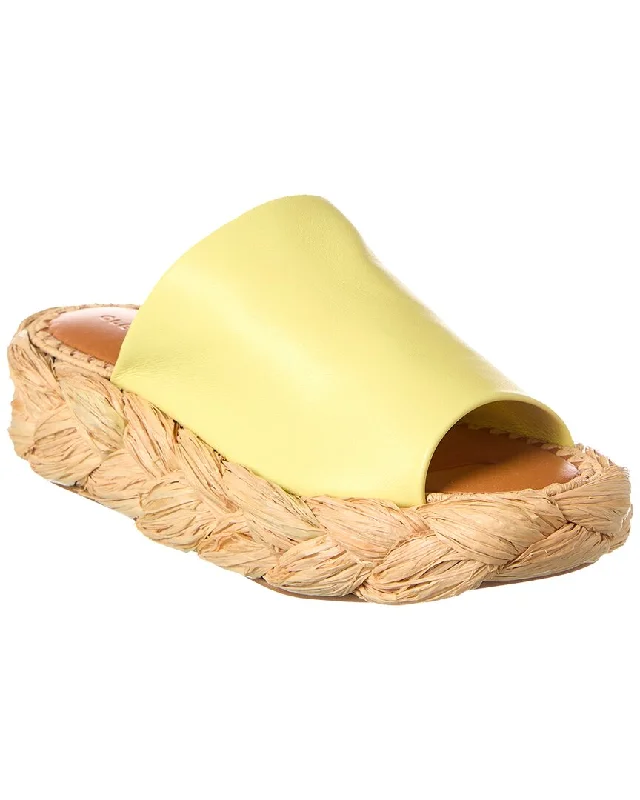 Clergerie Axel Leather Platform Sandal Inflatable Shoe Look 