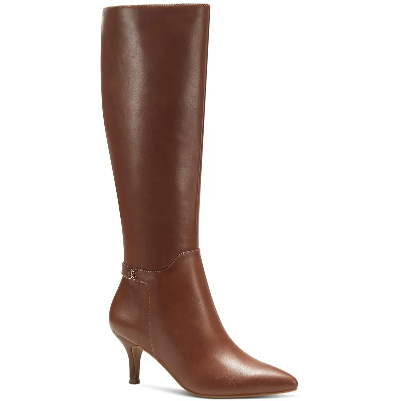 Cruelaa  Womens Tall Dressy Knee-High Boots Zip - Up Boot Style  
