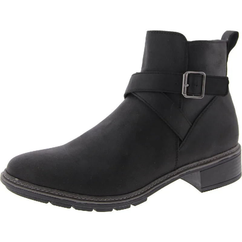 Elie Womens Zip Up Slip On Ankle Boots Zip - Up Boot Style  