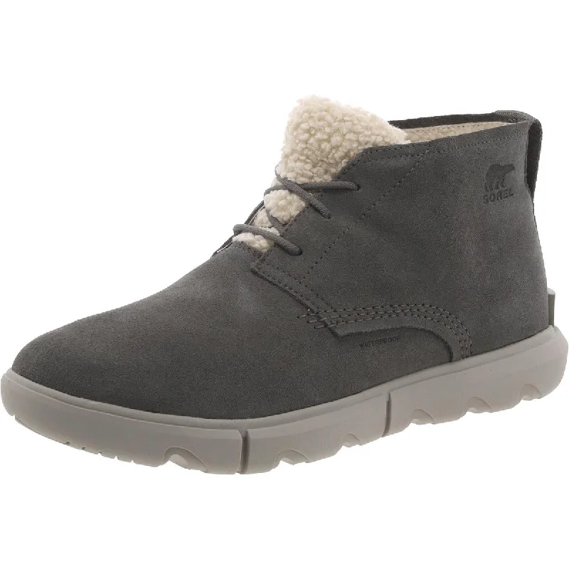 Explorer Next Drift Womens Suede Winter Ankle Boots Ankle - High Military Boot Style  