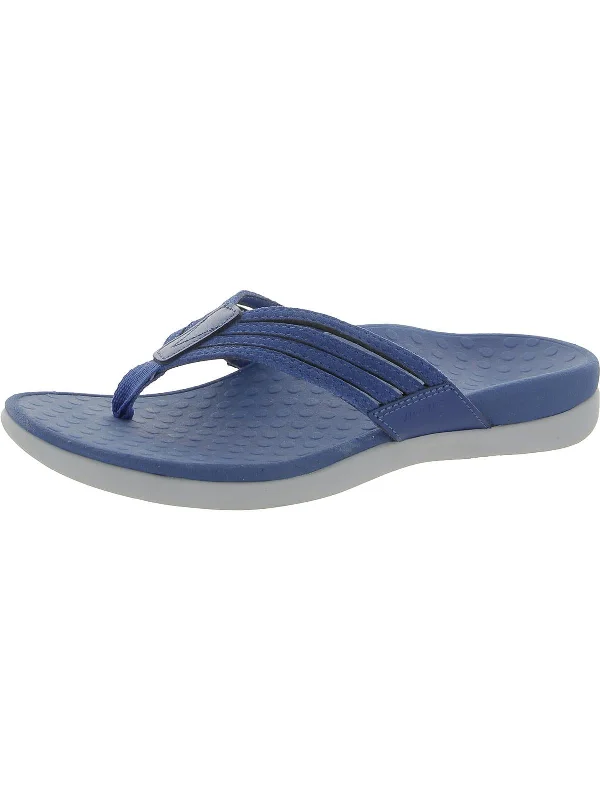 Fallyn Womens Leather Slip On Thong Sandals Moccasin Soft - Sole Style  