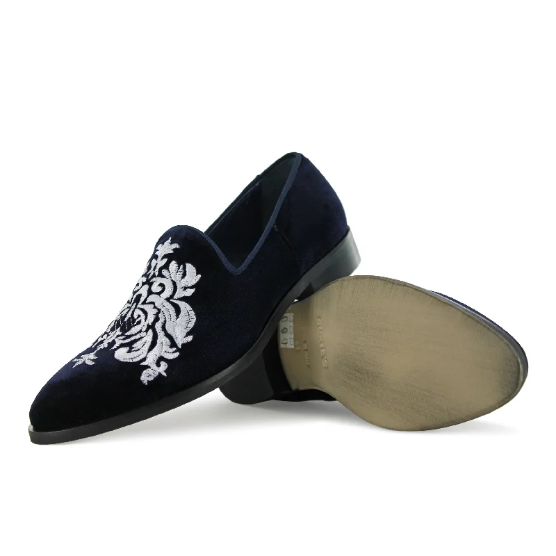 Got 21 Part II- Velluto Navy Zip - Up Boot Style  