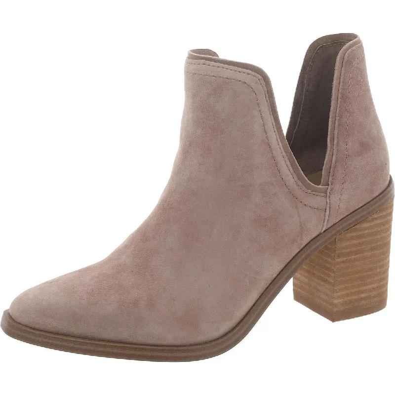 Havannah Womens Block Heel Pointed Toed Shooties Desert Boot Utility Style  
