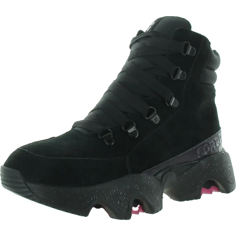 Kinetic Impact Womens Leather Waterproof Hiking Boots Beaded Moccasin Design 