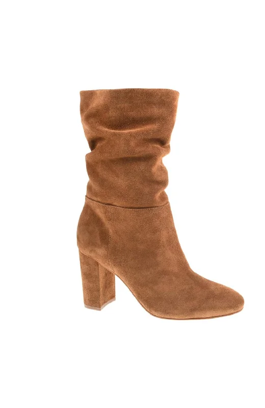 Kipper Split Suede Boot In Honey Brown Cowboy Boot Western Style  