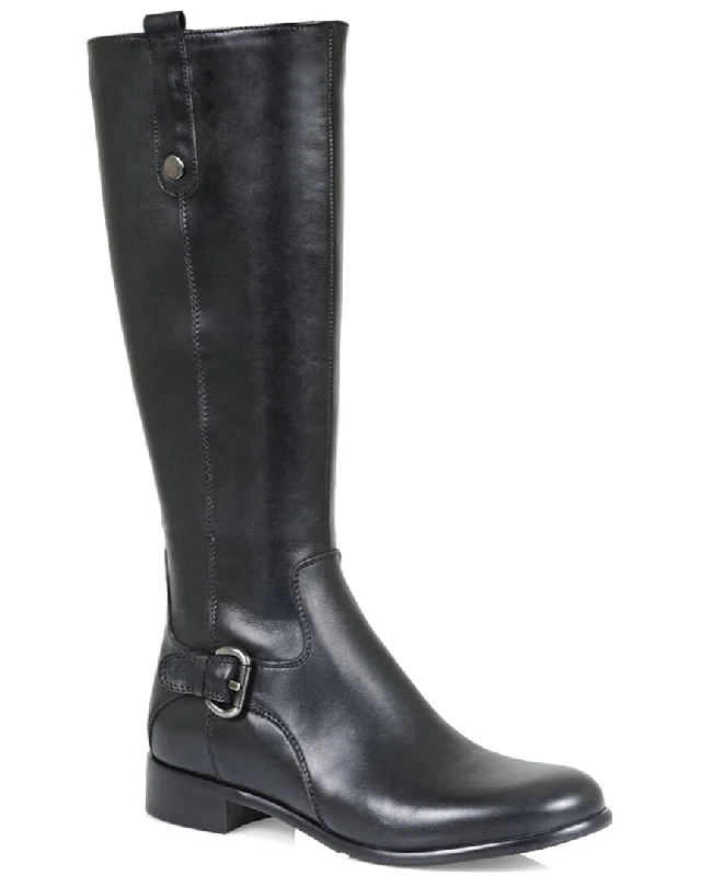 La Canadienne Stefanie Leather Boot Open - Lacing Derby Look  