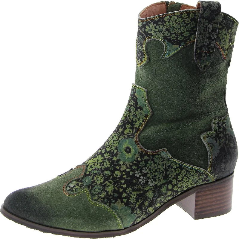 LADYLUCKY Womens Faux Suede Pointed toe Ankle Boots Hiking Boot Durability Style  