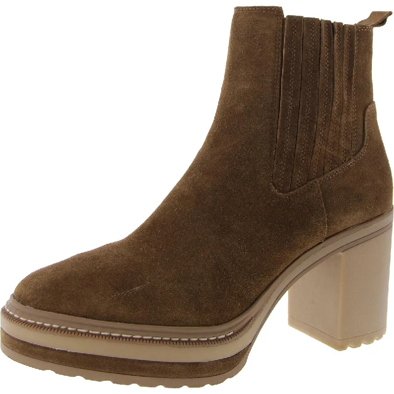 Lenny Womens Suede Padded Insole Booties Art Deco - Inspired Shoe Look  
