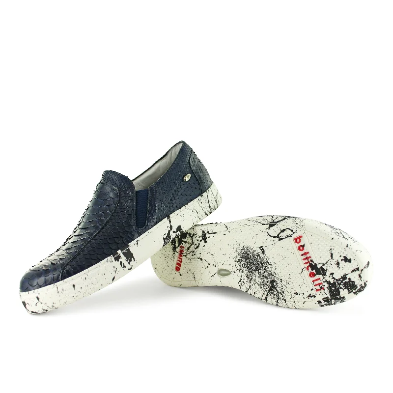 LU32526 - Blue Python Splash Buckle -
