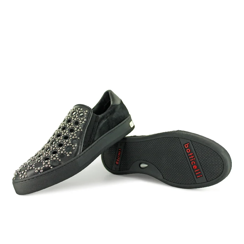 LU33816 - Black Studded Cavallino Suede Desert Boot 