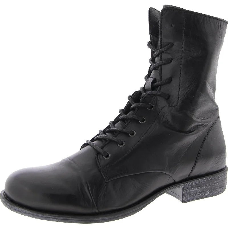 Lukas Womens Lace Up Pull On Combat & Lace-Up Boots Ivy League Loafer Look 
