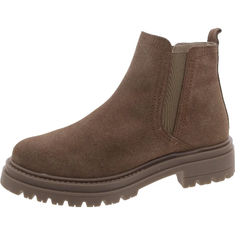Marceline Womens Suede Pull On Chelsea Boots Hemp - Material Shoe Style  