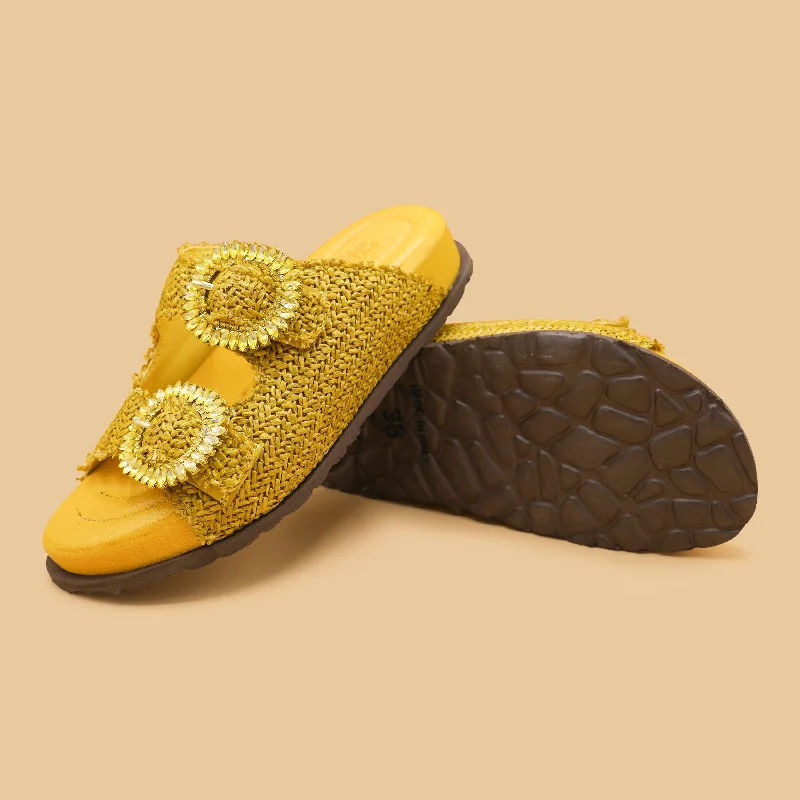 NICOLE01 - Canvas Giallo Tech - Inspired Sneaker Look  