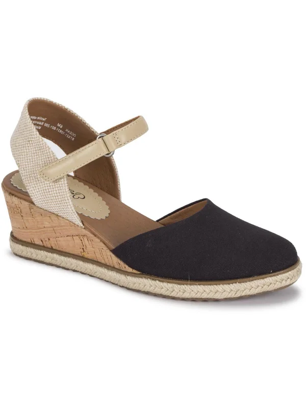 Ocean Espadrille Womens Ankle Strap Heeled Espadrilles Sustainable Shoe Design  